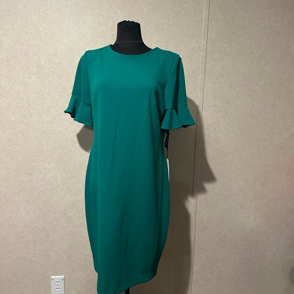 Calvin Klein Dresses & Skirts - Calvin Klein Green Dress NWT 14